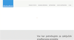 Desktop Screenshot of domodom.si